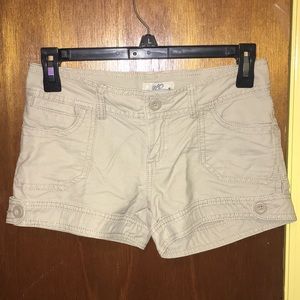 tan short shorts | NWOT